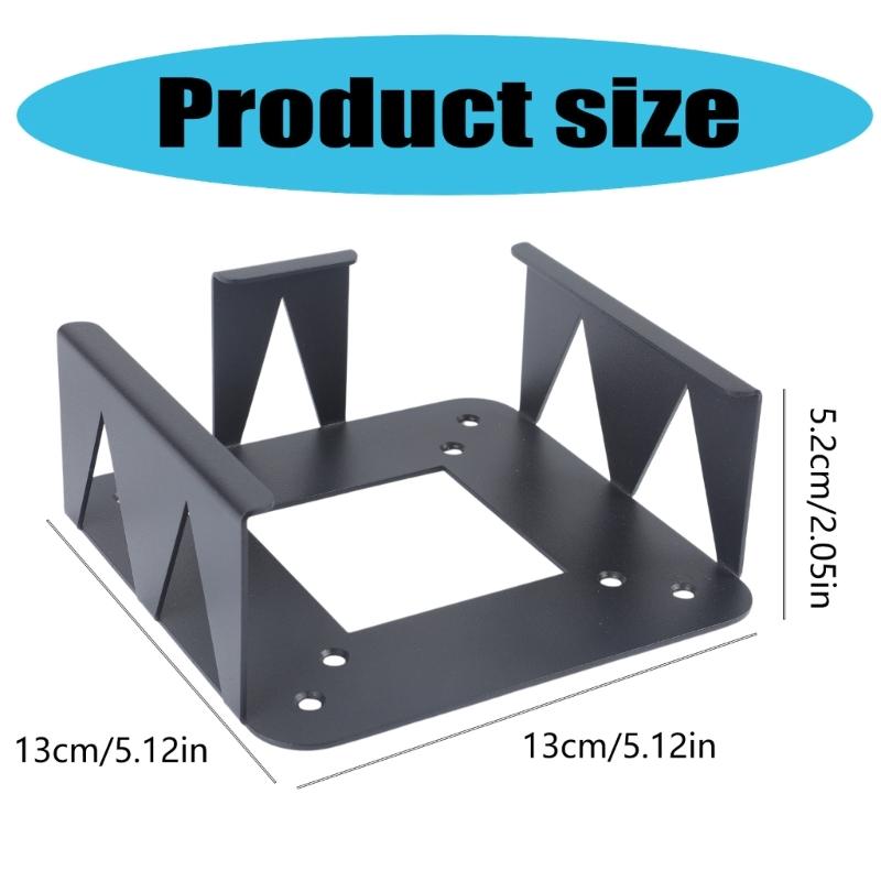 Metal Holder Wall Mount Display Bracket for Mini Desktop Computer Under Desk Stand Holder Easy Installation