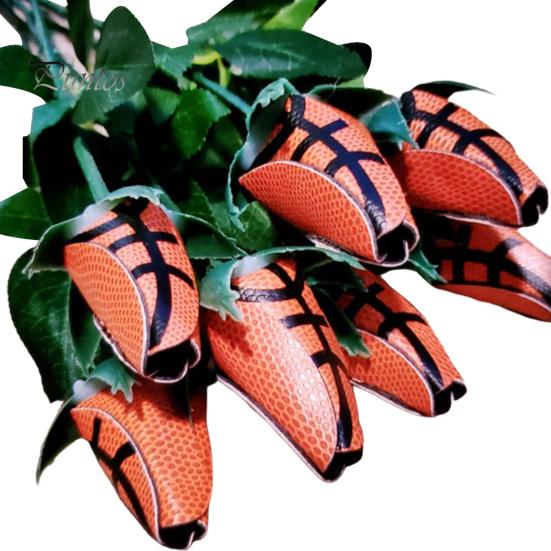 

Спортивный мяч, роза, искусственная кожа, бейсбольный цветок, софтбол, баскетбол, волейбол, футбол, искусственный цветок, подарок для любителей спорта с мячом 1pc