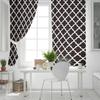 Modern Morocco Black White Curtains Kitchen Decor Items Window Curtains for Living Room Bedroom Curtain Panel