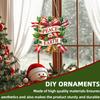 Christmas Theme 2D Flat DIY Hanging Diamond Art Kits Diamond Painting Set Diamond Art Pendant Window Hanging Art for Home Decor