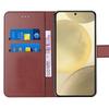 Coque de protection - Samsung - Galaxy A05s - Effet Cuir Marron - Anti-Rayures - Portefeuille
