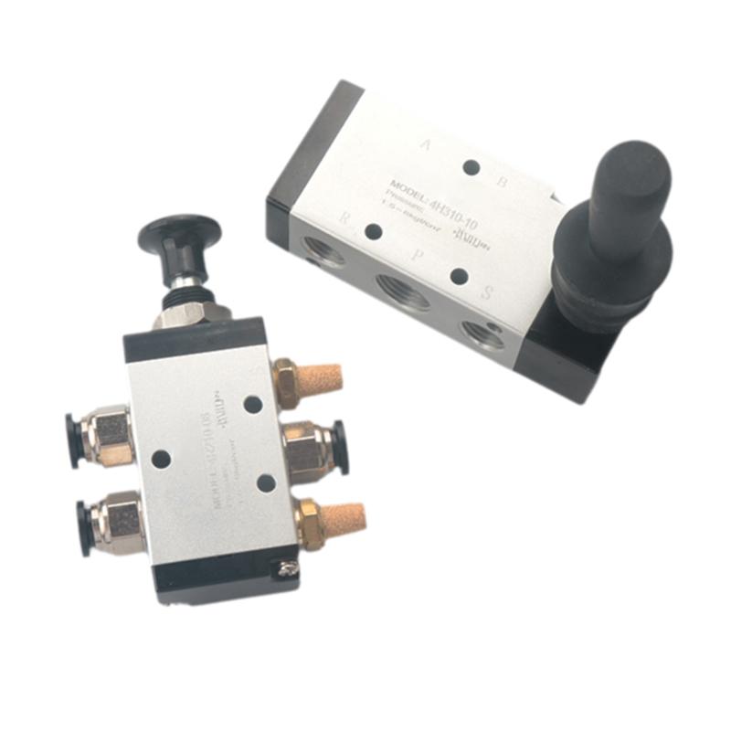 5/2 Way Pneumatic Air Hand Lever Operated Valve Manual Control 2 Position 3 5Port Push-Pull 4H210-08 4H310-10 4H410-15