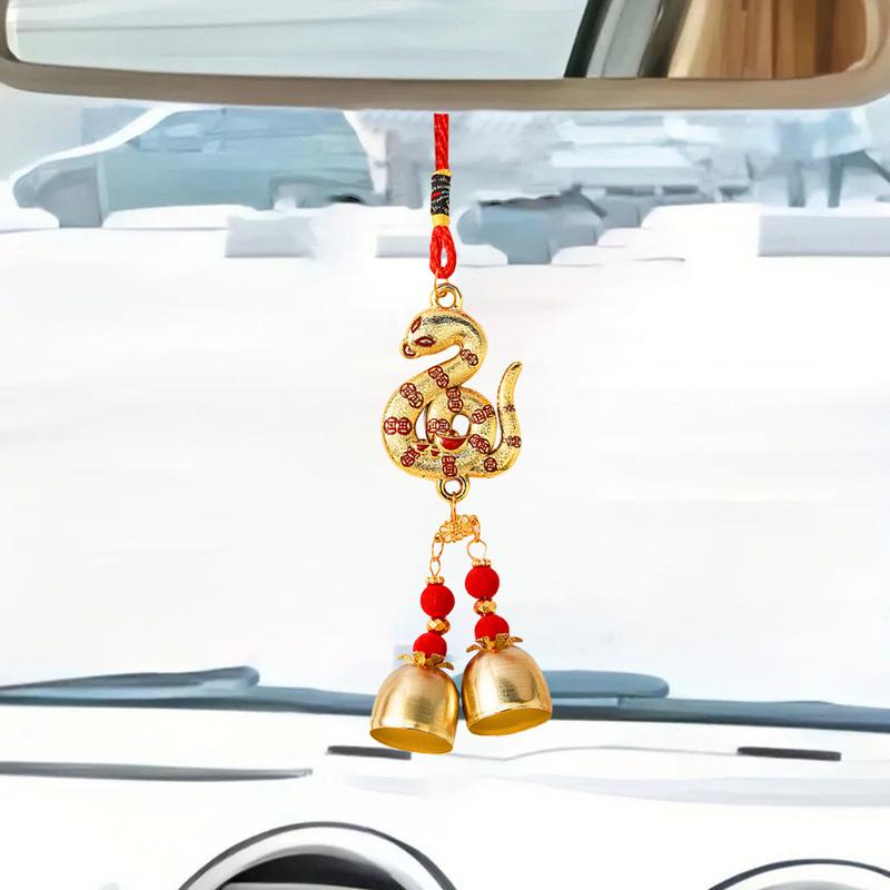 Snake Lucky Charm Portable Year Of The Snake Theme Car Pendant Automotive Interior Accessories Exquisite Rearview Mirrors