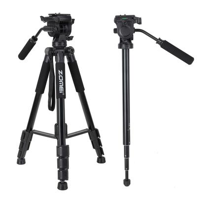 ZOMEI Q310 Professional Aluminum Alloy Camera Video Tripod 4-Section Extendable Tripod Monopod with