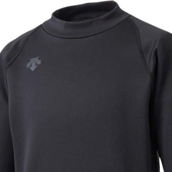 DESCENTE Junior High Neck Long Sleeve 140cm JSTD-658 Undershirt, Black,