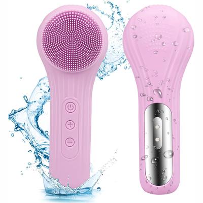 Silicone Face Cleaner Electric Sonic Facial Cleansing Brush Ultrasonic Vibrating Face Massager Mini Pore Deep Cleaning Machine