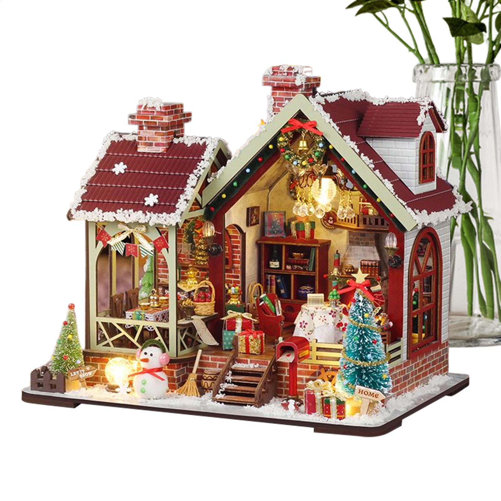 DIY Miniature House Kit Wood Mini House Building Model Craft Kit Family Adults Miniature House Building Kit For Family Friends China Mainland