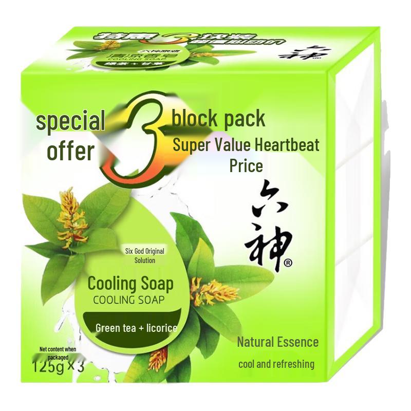 

Liushin Green Tea & Licorice Cooling Soap