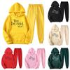Spring and Autumn Sweater Set Sports Casual Pullover Hoodie Letter Printed Sweater Sweatpants Cover