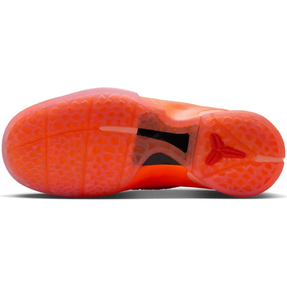 Nike Zoom Kobe 6 GS Total Orange Dětské tenisky Metalicko-stříbrná Kosmická hlína FV9676-800