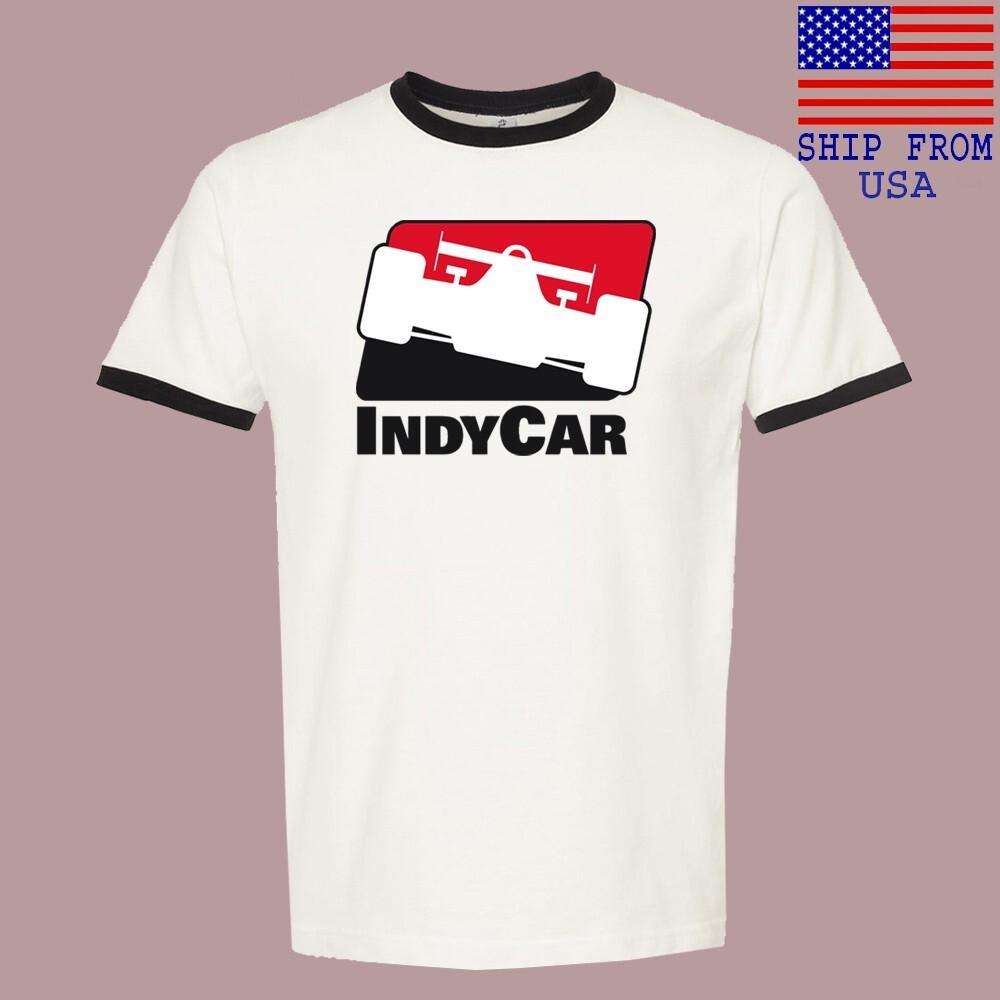 Indy Car Men#039;s Ringer Black Size S3XL Unisex T-Shirt XXXL