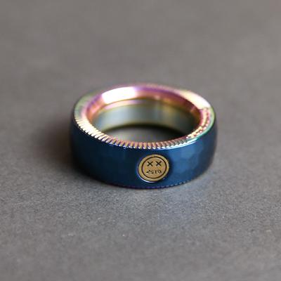 Ratchet Ring Mechanical Fidget EDC Toys Stainless Steel Adjustable Haptic Ring Fingertip Metal Tyre Toys Stress Spinner