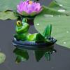 Garden Courtyard Water Fun Floating Ornament Pool Simulation Animal Decoration Pond Frog Series 14 * 13 * 9.5cm