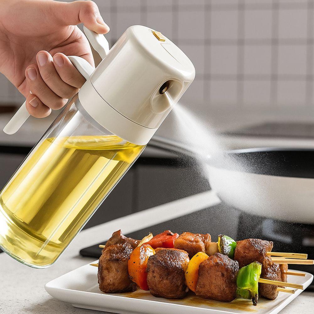 Leakproof Kitchen Oil Dispenser 550ML Olive Oil Sprayer Oil Spray Bottle BBQ Cooking