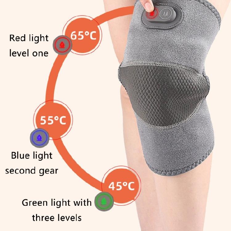 Electric Massage Knee Pad Heated Knee Massager with Heat 3 Heating Levels USB Knee Heating Pads for Elders