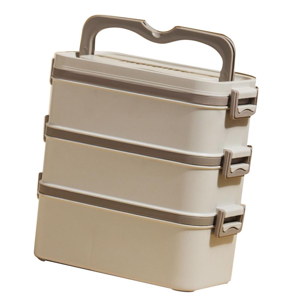3 Layer Lunch Box 304 Stainless Steel Stackable Portable Large Capacity   Box for Kids Adults Students