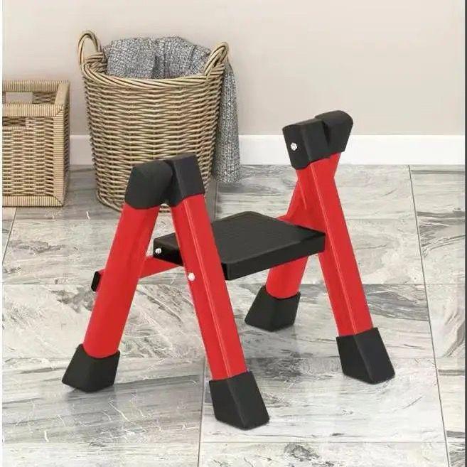 Multi-Functional Carbon Steel Folding A-Frame Telescopic Step Ladder for Indoor Use