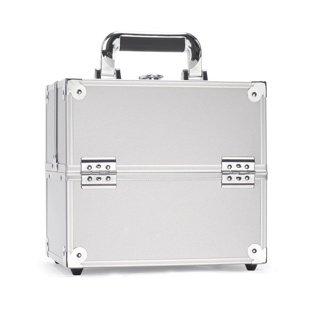 Multilayer Professional Makeup and Nail Art Tool Box, Medium-Large Handheld Case