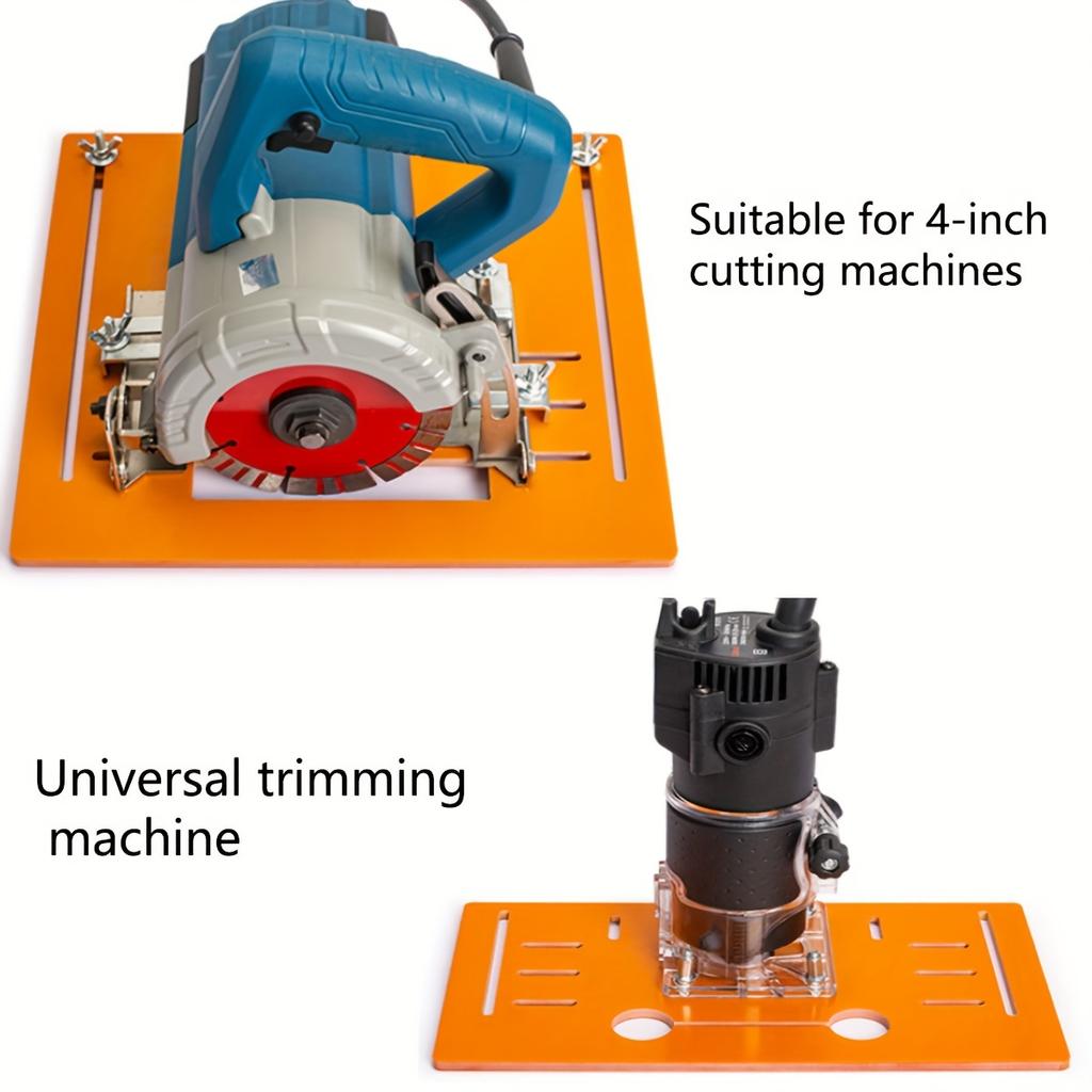 1pc Electric Saw Guide Rail Cutting Machine, Punch-Free Cutting Machine, Bottom Plate Guide Rail Plate Adjustable Saw Base