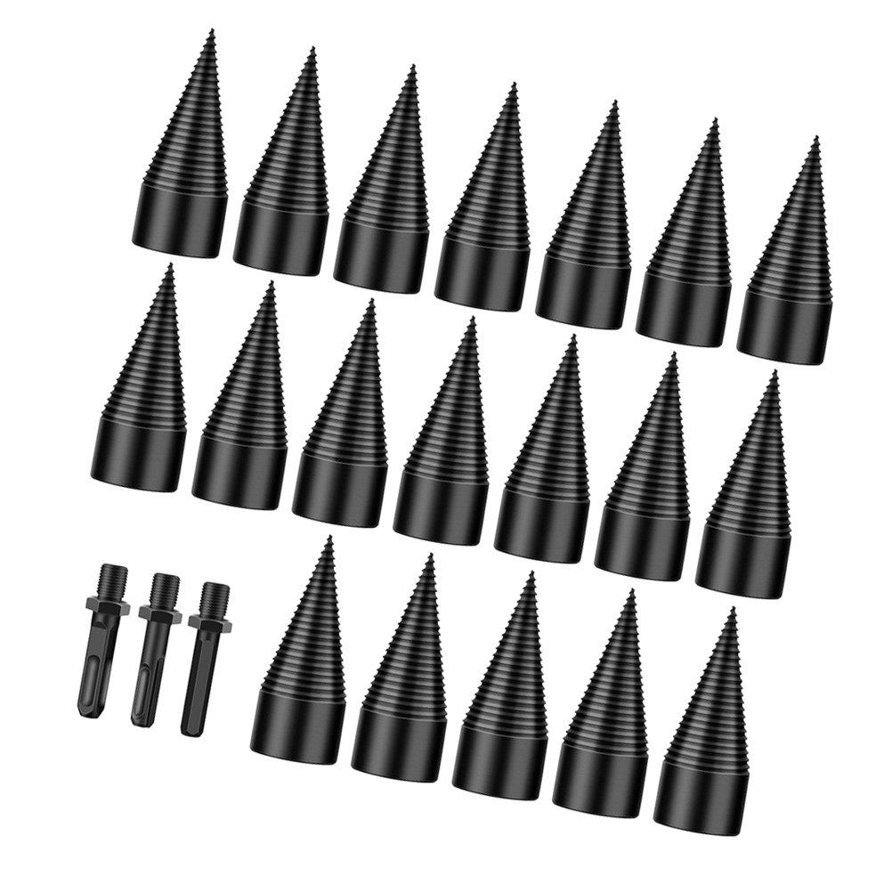 

1 Set 38Mm Wood Splitting Drill Bit Hex Round Square Handle For Hand Electric Drill Hammer Firewood Splitter Camping