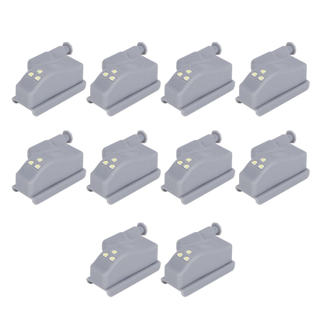 10Set Hinge LED Sensor Light Set Home Cabinet Cupboard Closet Drawer Induction Lamp