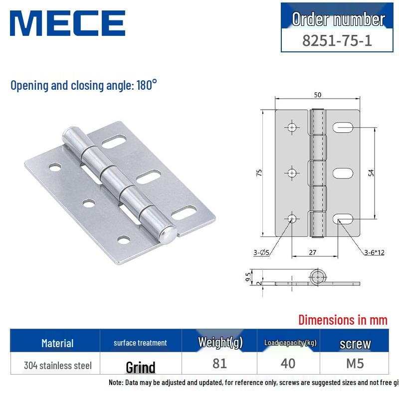 Thickened Stainless Steel Small Hinge for Folding Cabinet, Window, or Wooden Box with Lotus Leaf Design.
