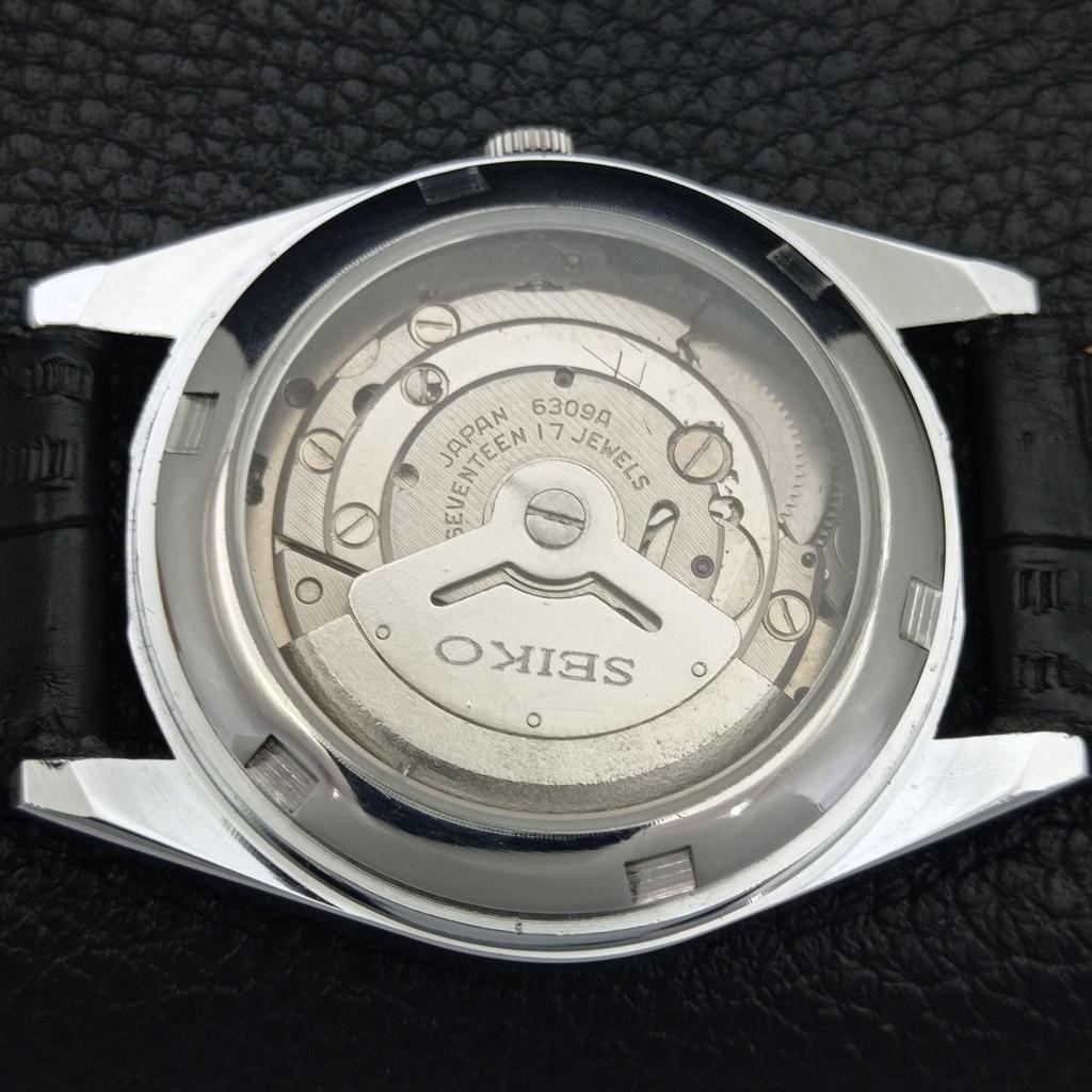 REFURBISHED SEIKO 5 AUTOMATIC 6309A VINTAGE JAPAN MENS WHITE WATCH a441996-1