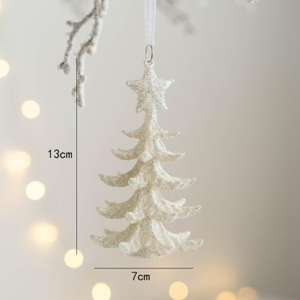 Glitter Angel Fairy Pendant Plastic Xmas Tree Hanging Ornaments DIY Xmas Home Decoration