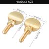 2Pcs Copper Saxophone Neck Screws Replacement Sax Neck Screw Tightening Attach Screw Woodwind Instrument Accessories