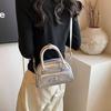 Niche design 2025 new Korean handbag bag women's shell bag shoulder messenger bag fashionable versatile small square bag