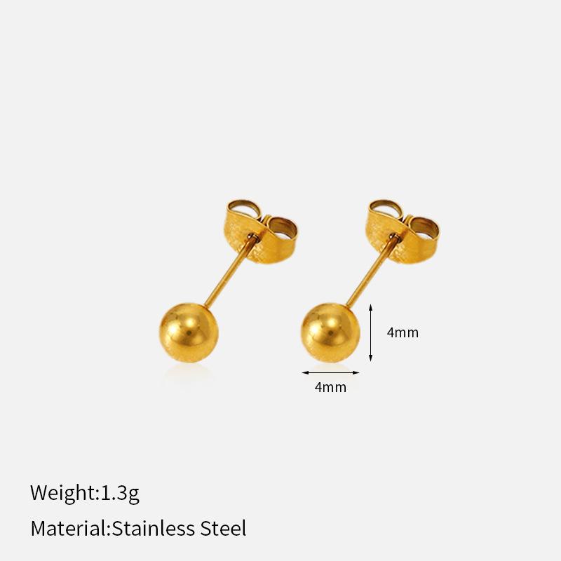 

Minimalist Gold 316L Stainless Steel Earrings For Women Luxury Premium Tarnish Free Titanium Steel Stud Earrings Minimalist Ear Jewelry 2