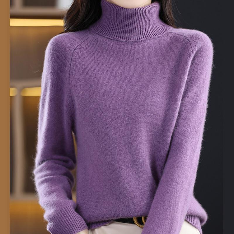 GMXIA Jumper Women's Autumn and Winter Soft Sticky Shoulder Sleeve Loose Short Section Bottoming Knitwear