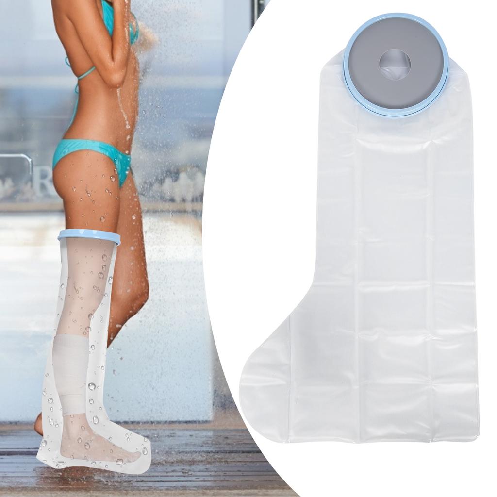Beinschutz Gips Wasserdichter Fußwundschutz Wiederverwendbare Kinderbein-Duschhülle mit Ring