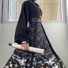 Chinesisches Kleid, berühmter Stil, Anzug, Übergröße, Kostüm-Set, Hemd + Rock, 2-teilig