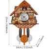 Home Decor Handcraft Retro Wooden Cuckoo Clocks Quartz Wall Clock