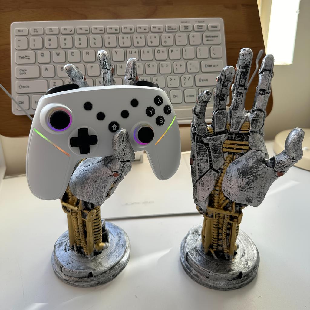 1 Stück Cyberpunk 3D-gedruckter Gamecontroller-Ständer, Multifunktionaler Desktop-Organizer für Controller und Handys, Ideales Geschenk für Gamer, Weihnachtsgeschenk