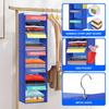5/6 Layer Weekly Clothes Hanging Organizer Bag Foldable Closet Multi-function Shoe Cap Clothes Kids Toys Storage Shelves