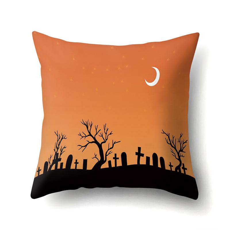 Halloween Kissenbezug Auto Lendenkissen Kürbis Sofa Kissenbezug Büro Zuhause Wohnzimmer Kissenbezug