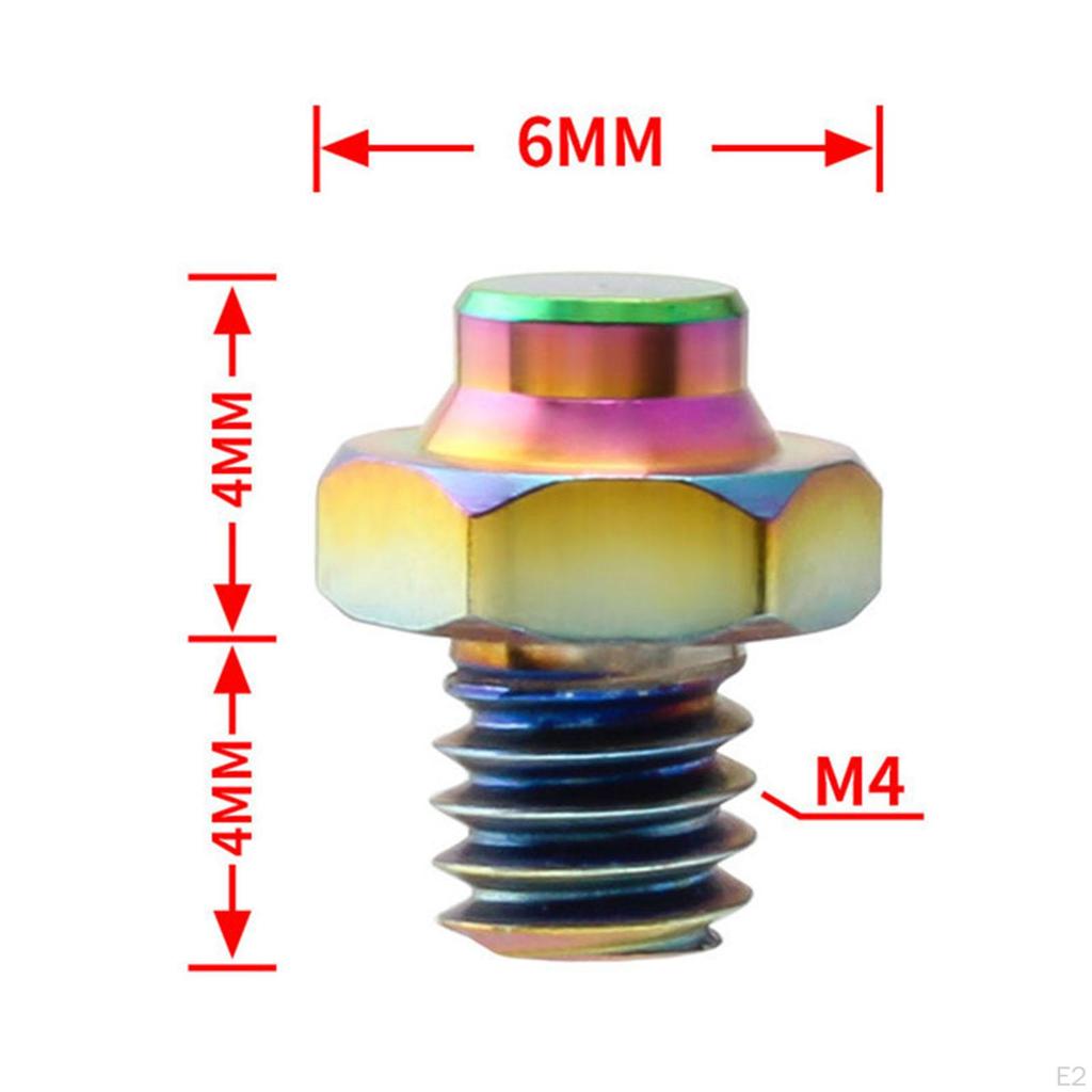 50 Stück Titanlegierung Fahrradpedalschrauben Befestigungsstifte Anti-Schrauben