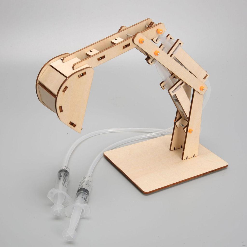 Building Kit Hydraulic Excavator Hands on Craft DIY Science Experiment Project for Children Kids
