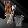 Hanging Kitchen Cutlery Holder Drainable Spoon Fork Cage Rack Thickened Chopsticks Tube  Household
