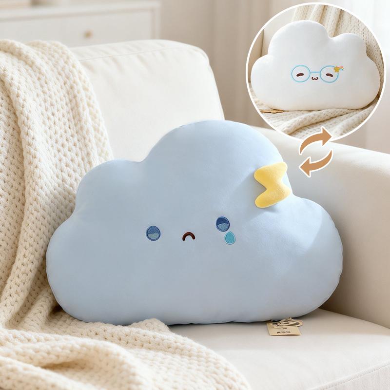 Kawaii Wetter Serie Regenbogenwolke Plüschtier, Weiche Niedliche Cartoon Kreative Stoffpuppe Kissen für Kinder Geburtstag Weihnachtsgeschenk