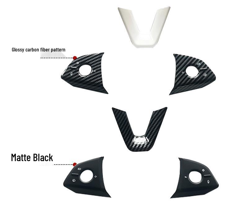 Tesla Model Y L3 Steering Wheel Button Stickers - Universal Protective Patches for Interior Modification