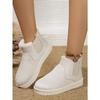 2025 New Arrival Thickened Fleece-Lined Cotton Boots Winter Fashion Slip-On Women's Snow Boots