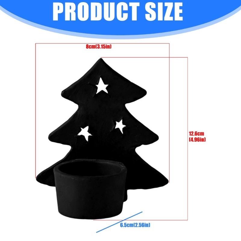 Metal Christmas Tree Tealight Candle Stand Holiday Tabletop Centerpieces Votive Candleholder Holiday Festives Decoration
