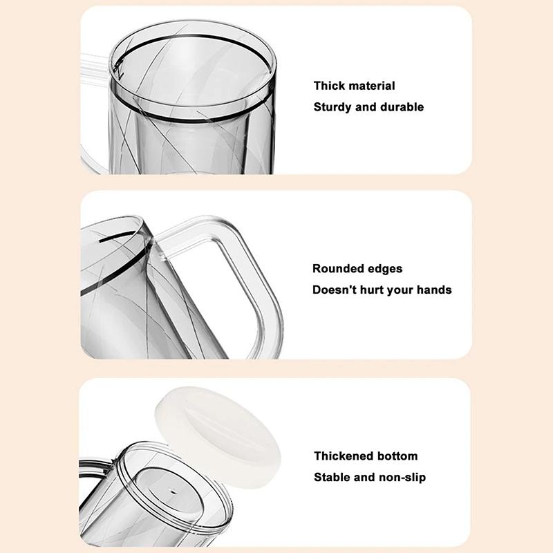 Dobbeltvegg Frysekopp Dobbeltvegg Glass Kaffekopp Dobbeltvegg Isolert Kopp Øl Drikke Nedkjølt Fortykket Vannkopp