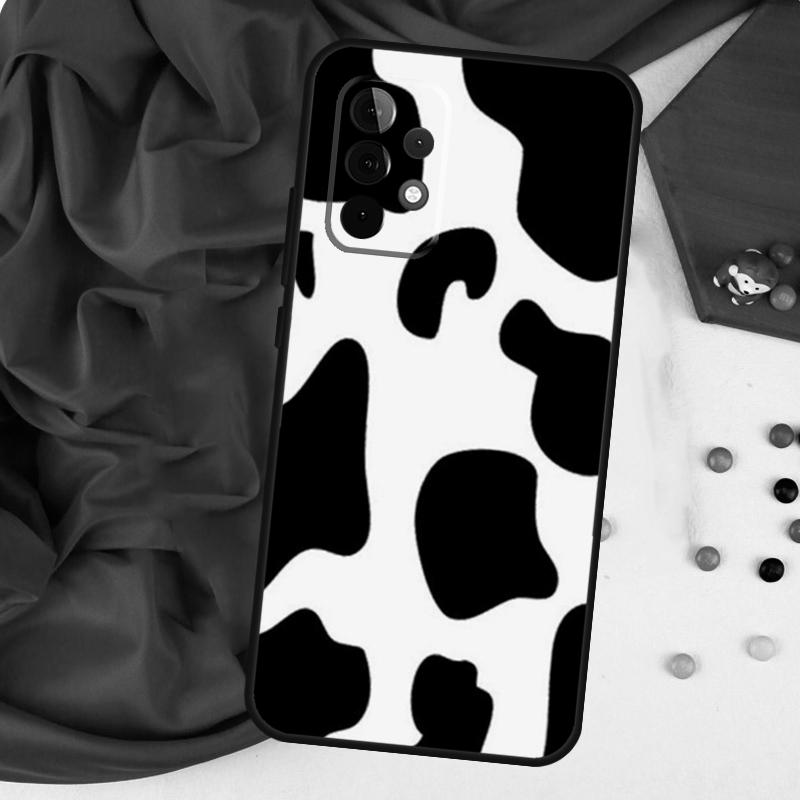 Spotted Cow Skin Print For Samsung Galaxy A26 A05 A06 A16 A54 A34 A14 A22 A32 A52 A55 A35 A15 A53 A13 A56 A36 Case
