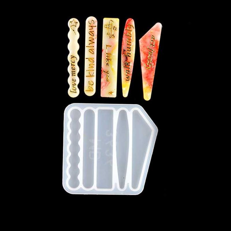 Barrettes Silicone Molds Geometric Hair Clips Epoxy Resin Mold For Diy Hairpin Crafts Jewelry Making Crafting Mold Accessorires