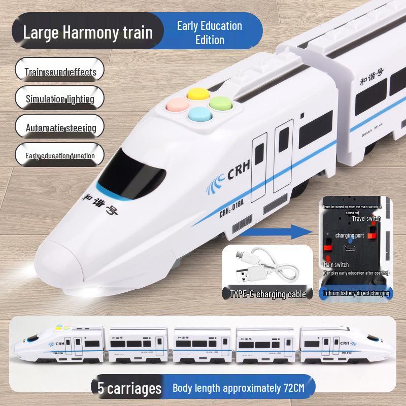 Kids' Electric High-Speed Rail Toy - Harmony EMU Model Train