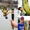 Sougayilang Fishing Rod Set Mini Telescopic Carbon Fishing Rod and Spinning Fishing Reel Combos
